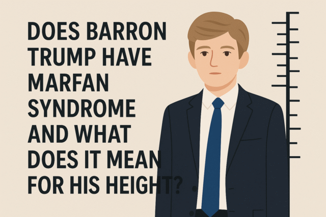 Barron Trump Marfan Height Disease