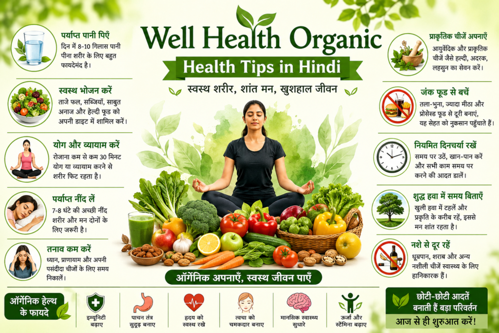 Well Health Organic – Health Tips in Hindi