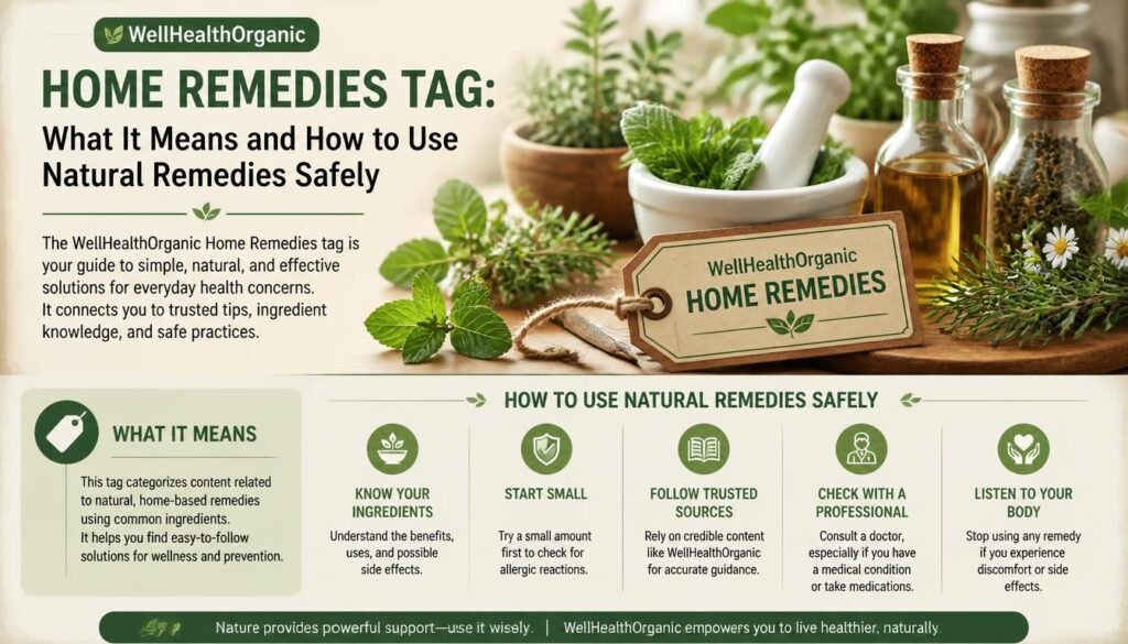 WellHealthOrganic Home Remedies Tag: What It Means and How to Use Natural Remedies Safely